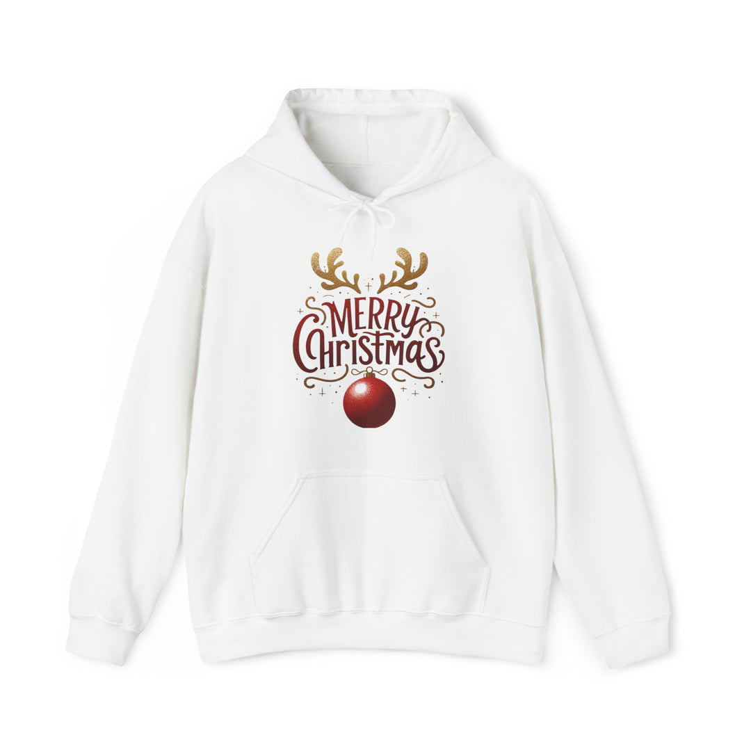 Deer Antlers Merry Christmas Unisex Hoodie - Wave Fusions