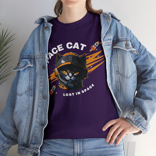 Space Cat Astronaut T-Shirt - Lost In Space