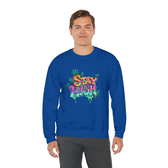 Stay High Unisex Heavy Blend™ Crewneck Sweatshirt - Wave Fusions