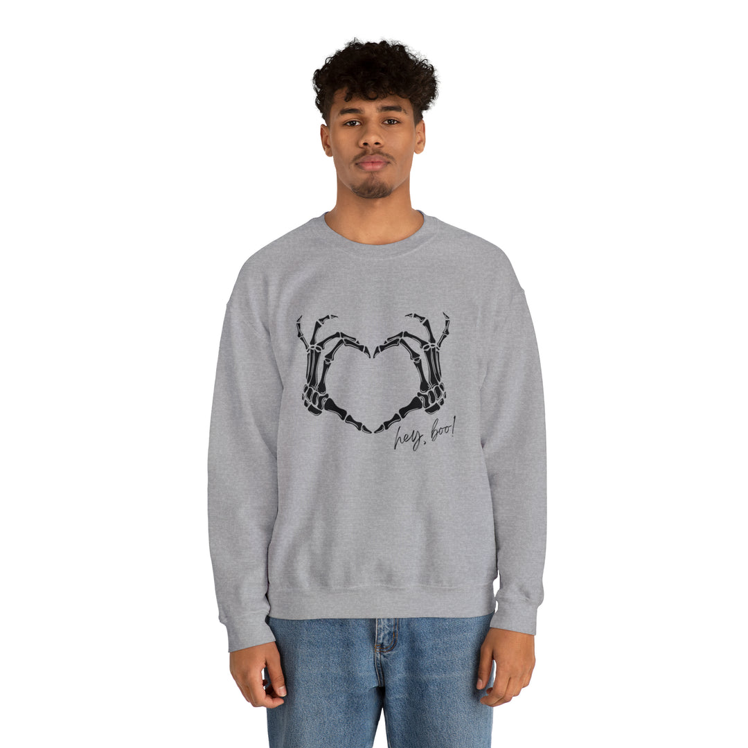 Hey Boo Unisex Heavy Blend™ Crewneck Sweatshirt - Wave Fusions