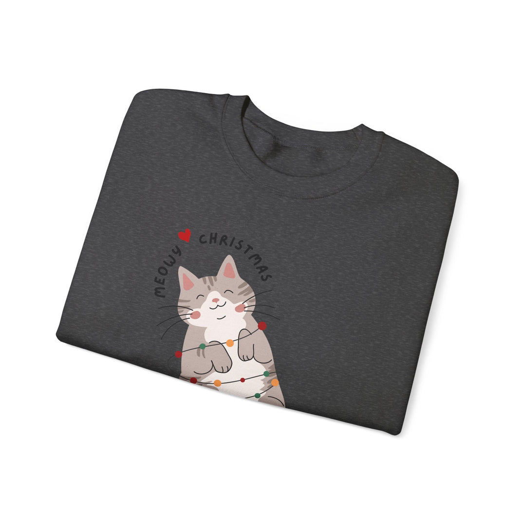 Meowy Christmas Unisex Sweatshirt - Wave Fusions