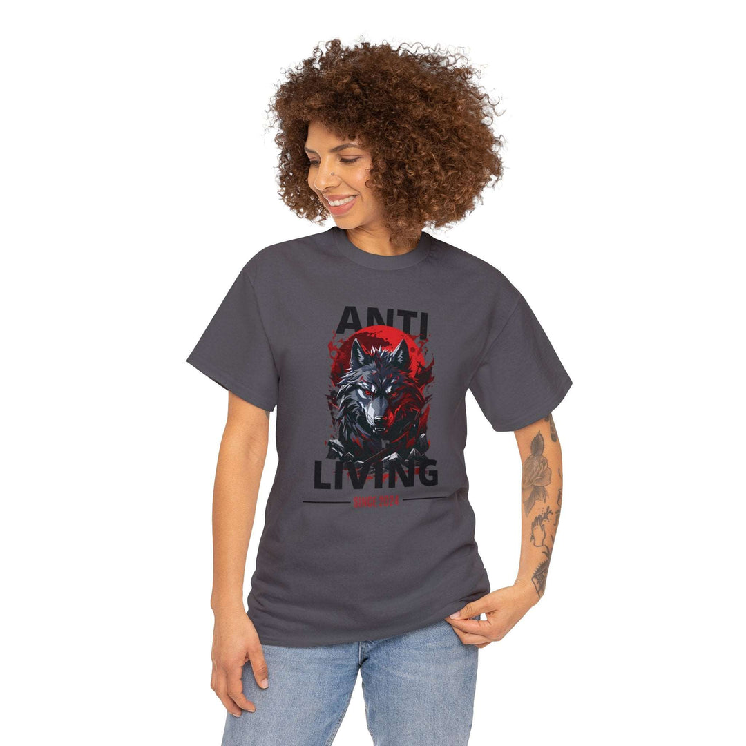 Anti-Living Wolf T-shirt - Dark Rebel Attire