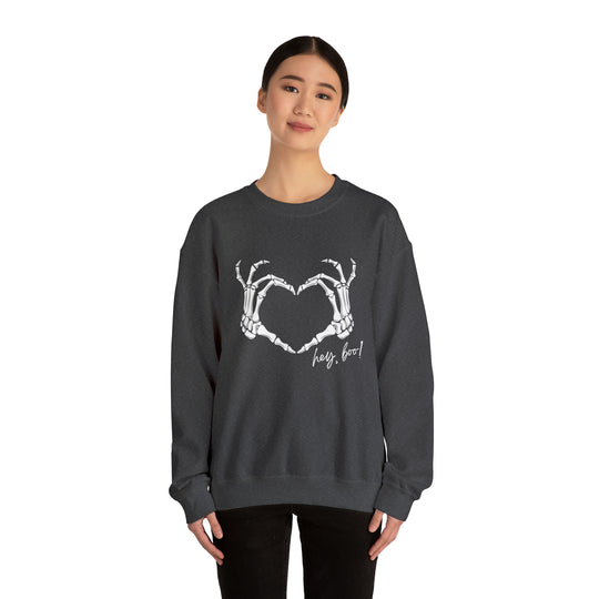 Hey Boo Unisex Heavy Blend™ Crewneck Sweatshirt - Wave Fusions