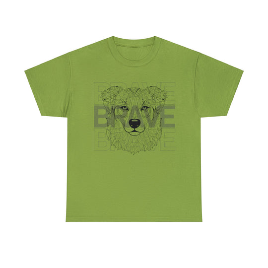 Brave Dog Tribal Canine T Shirt - Mythical Mutt