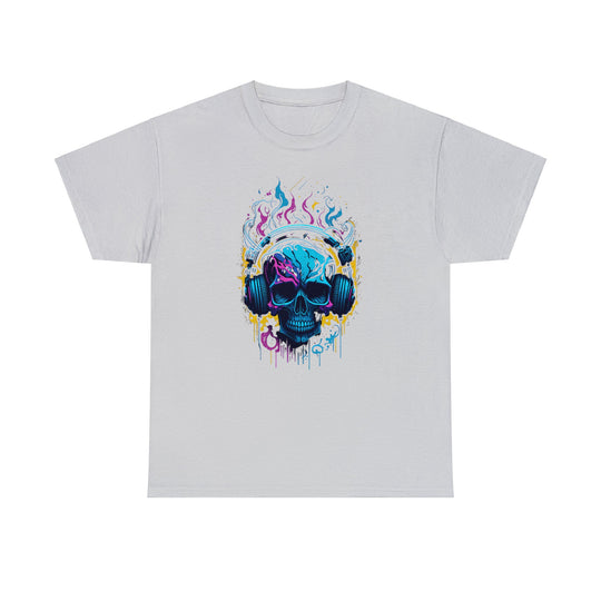 Rocking Skull Unisex Heavy Cotton Tee - Wave Fusions