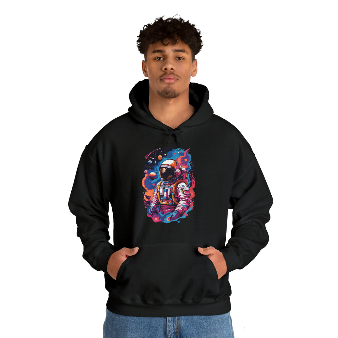 Cosmic Voyager Astronaut Unisex Hoodie - Wave Fusions