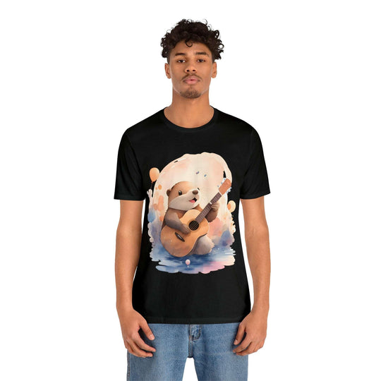 Hamster with Guitar Jersey Short Sleeve Tee