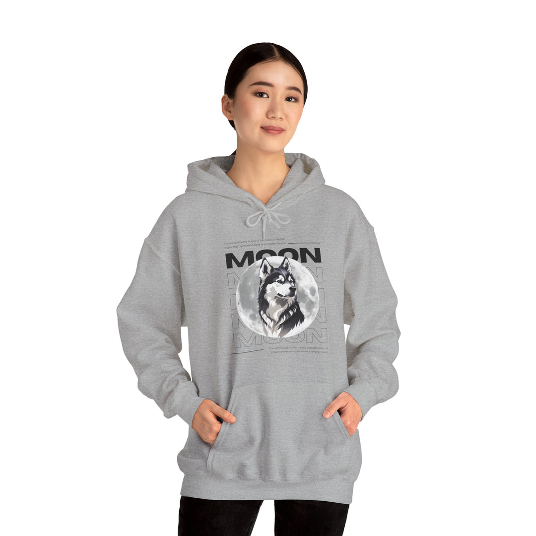 Full Moon Wolf Whisper Hoodie - Guiding Light of the Night