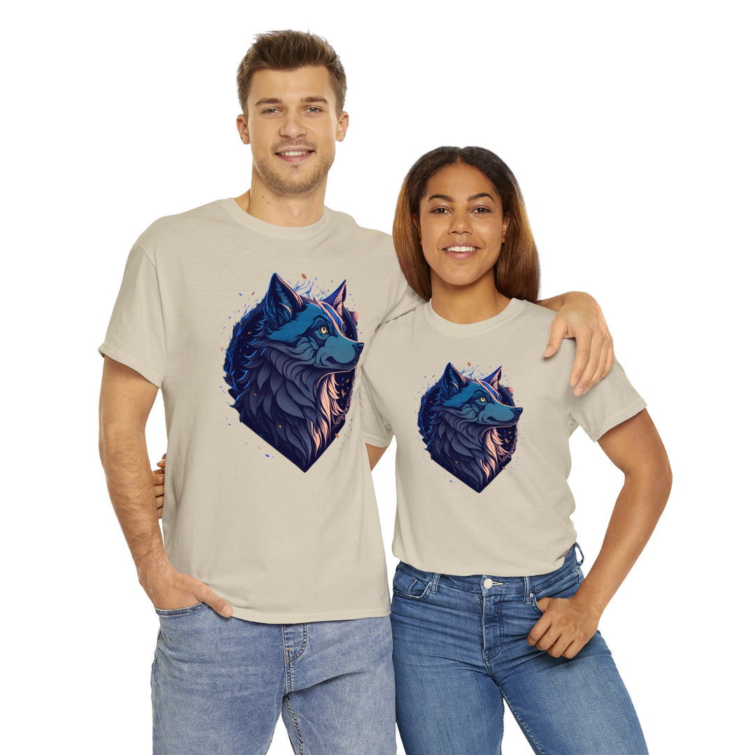 Lone Wolf Majesty T-shirt - Vibrant Wilderness