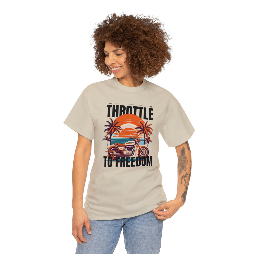 Throttle To Freedom Unisex T Shirt - Wave Fusions