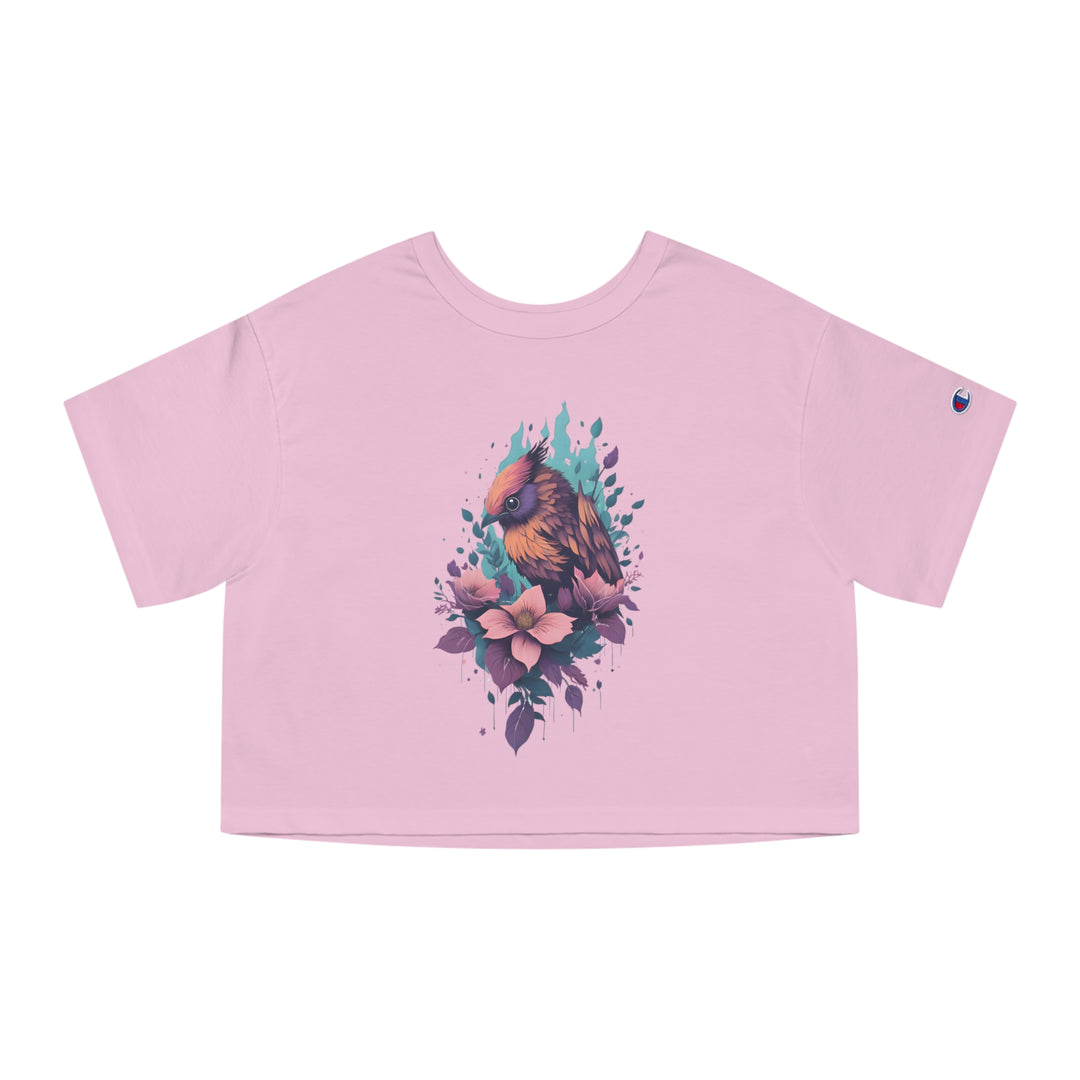 Bird Champion Women's Heritage Cropped T-Shirt - Wave Fusions