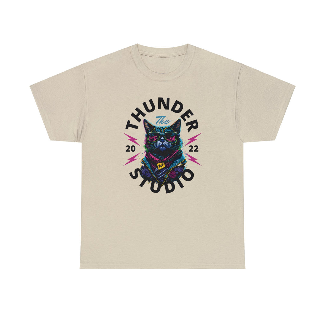 Thunder Studio Cat T-Shirt - DJ Cat Vibe