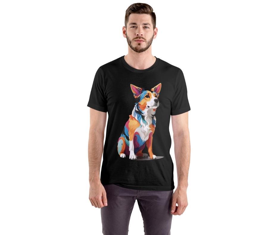 Sitting Dog Graphic Tee - Wave Fusions