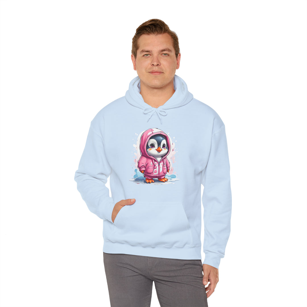 Penguin Unisex Heavy Blend™ Hooded Sweatshirt - Wave Fusions