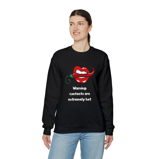 Warning Unisex Heavy Blend™ Crewneck Sweatshirt - Wave Fusions