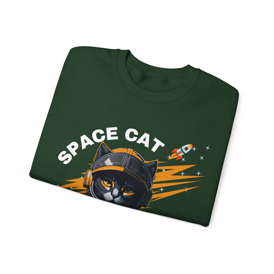 Space Cat Astronaut Sweatshirt - Lost In Space