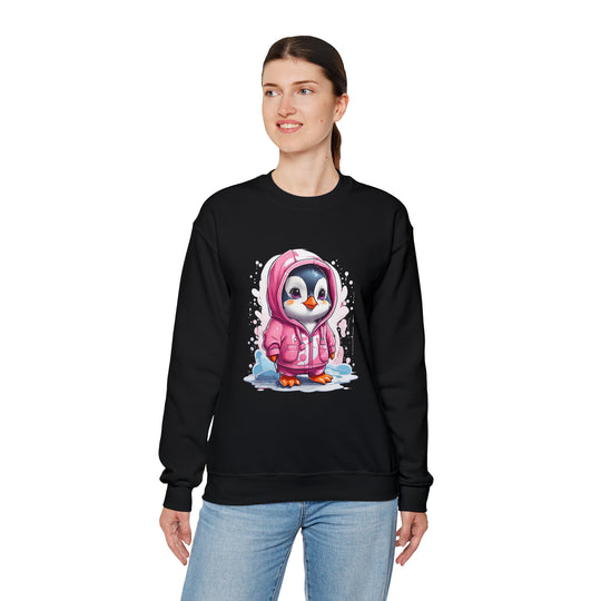 Penguin Unisex Heavy Blend™ Crewneck Sweatshirt - Wave Fusions