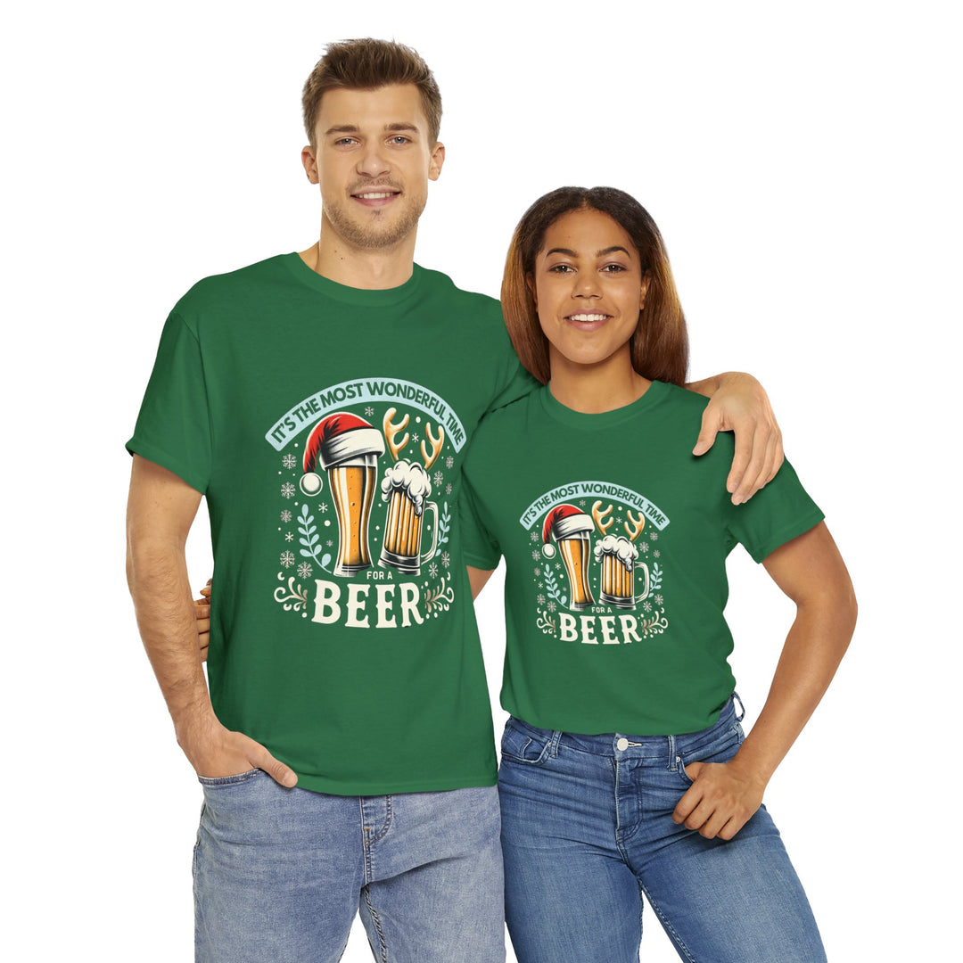 Wonderful Time For A Beer Unisex T Shirt - Wave Fusions