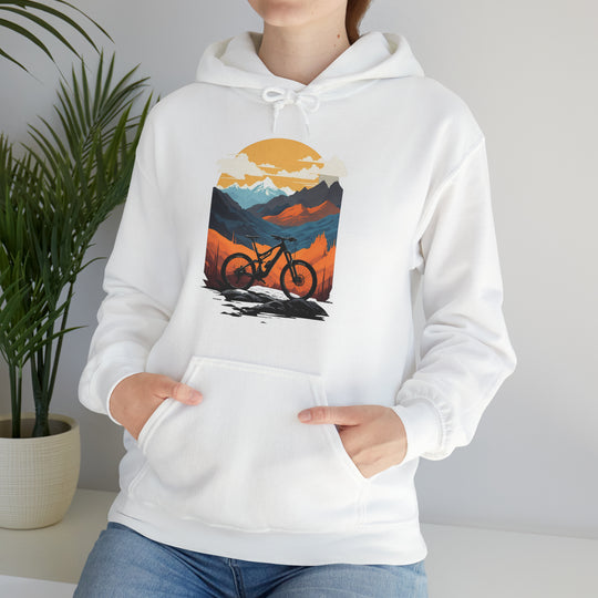 Mountain Bike Unisex Hoodie - Wave Fusions