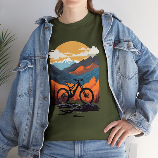 Mountain Bike Unisex T Shirt - Wave Fusions