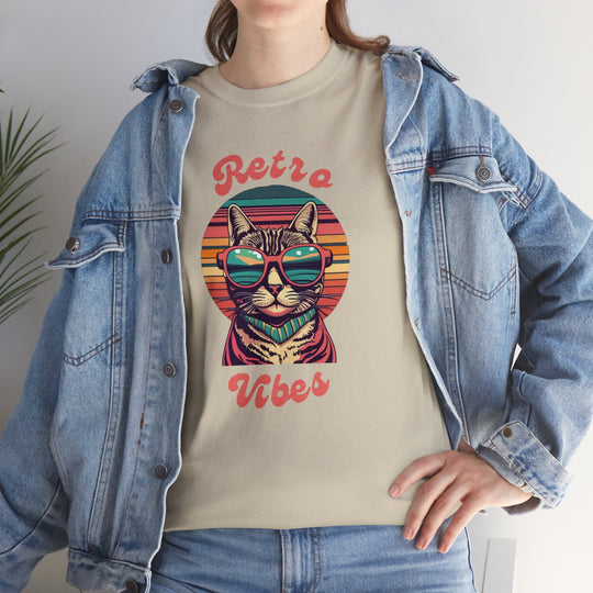 Cool Cat Retro Vibes T-Shirt  - Retro Radiance Edition