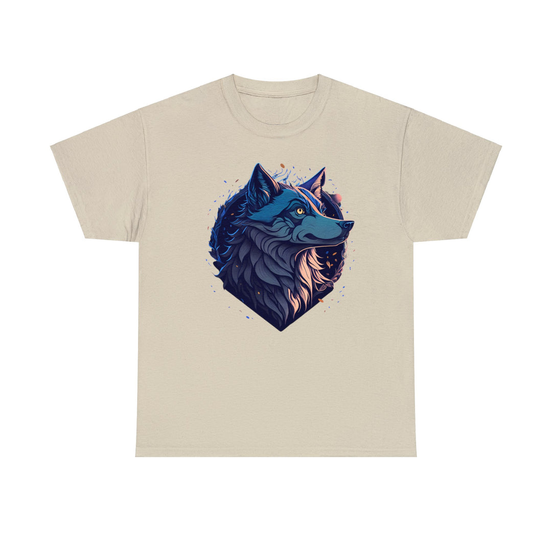 Lone Wolf Majesty T-shirt - Vibrant Wilderness