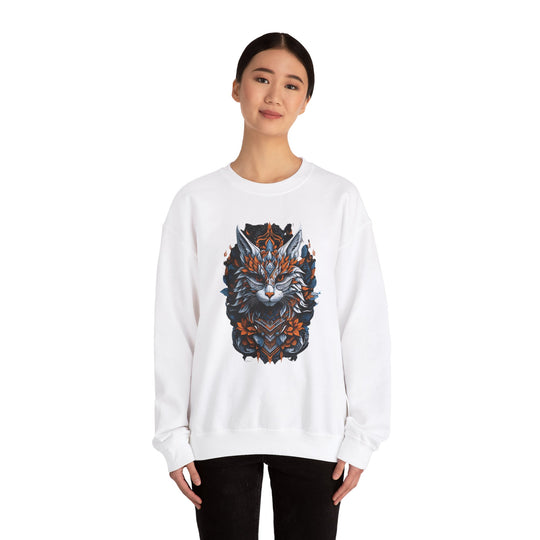 Tribal Majesty Cat Spirit Sweatshirt - Ancient Spirit Series