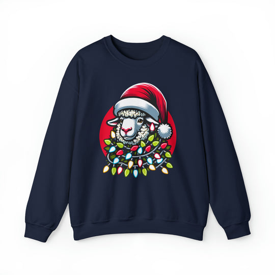 Sheep Christmas Lights Unisex Sweatshirt - Wave Fusions