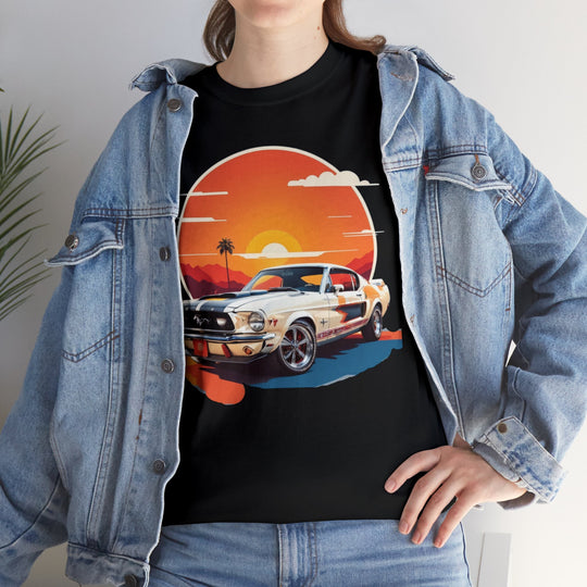 Sunset Muscle Car T-Shirt - Muscle Car Edition