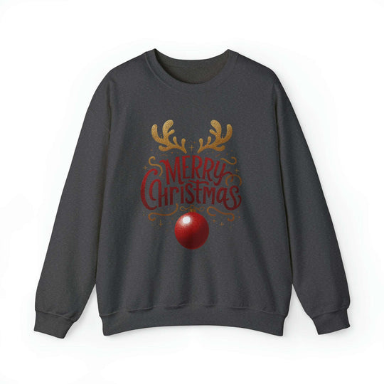 Deer Antlers Merry Christmas Unisex Sweatshirt