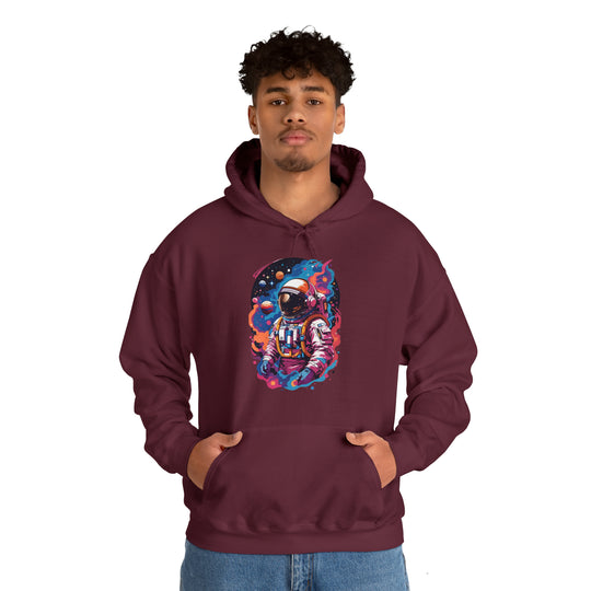 Cosmic Voyager Astronaut Unisex Hoodie - Wave Fusions