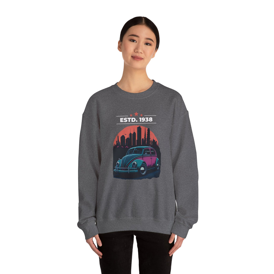 ESTD 1938 Vintage Beetle Sweatshirt - Vintage City Fashion