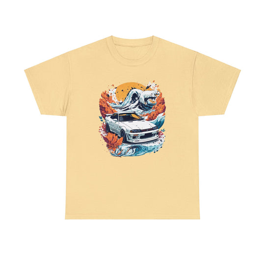 Autumn Wave Sports Car T-shirt - Vintage City Fashion