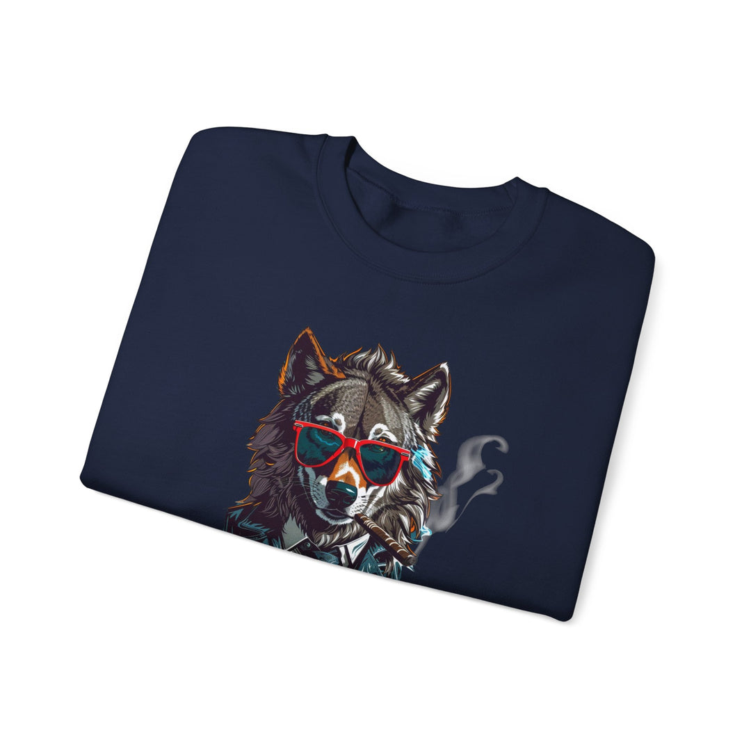 Cool Wolf Legend Sweatshirt - I Hunt With Smoke Not Just With Teeth