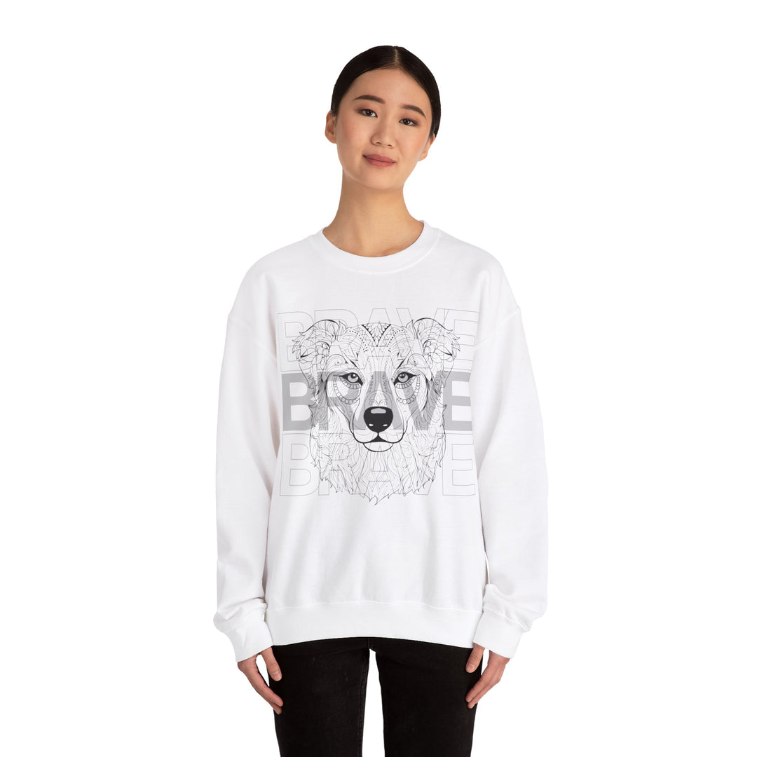 Brave Dog Tribal Canine Sweatshirt - Mythical Mutt