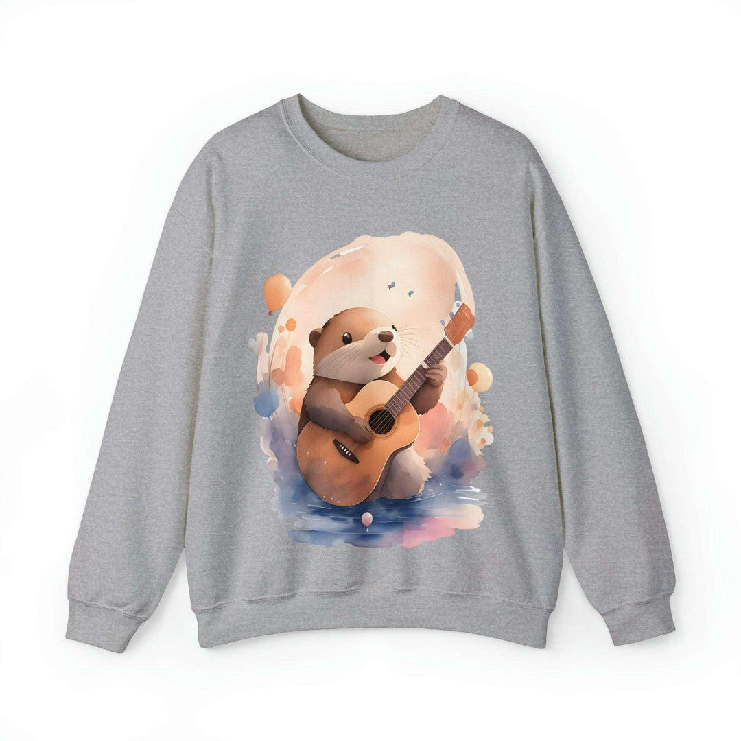 Hamster with Guitar Heavy Blend™ Crewneck Sweatshirt