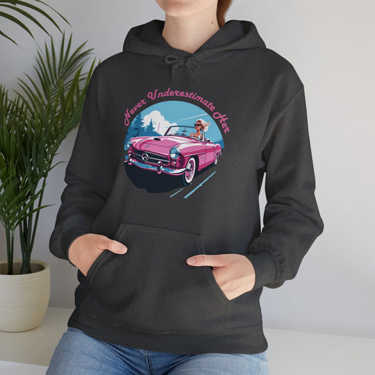 Underestimate Her Not Convertible Hoodie  - Power and Grace Design