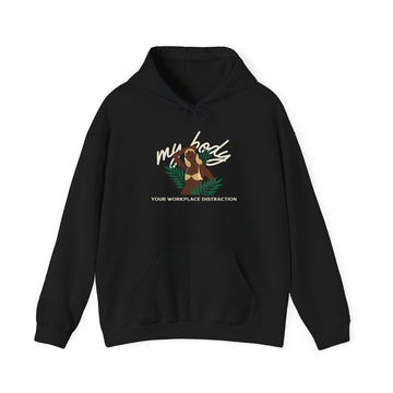 My Body! Your Distraction Jungle Paradise Glow Hoodie