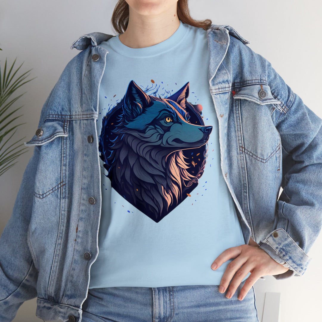 Lone Wolf Majesty T-shirt - Vibrant Wilderness