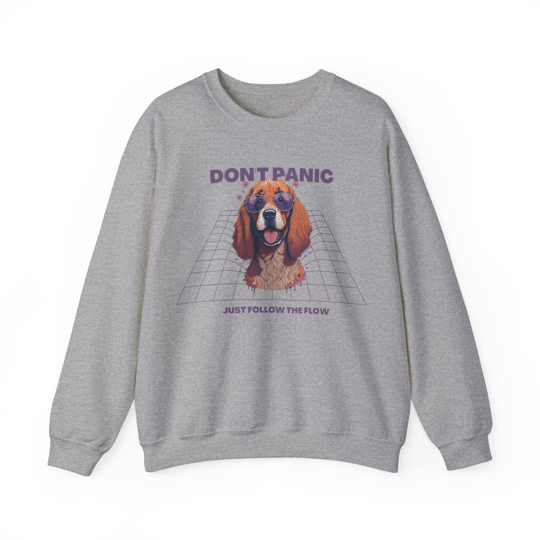 Don't Panic Just Follow The Flow Dog Sweatshirt - Chill Wear