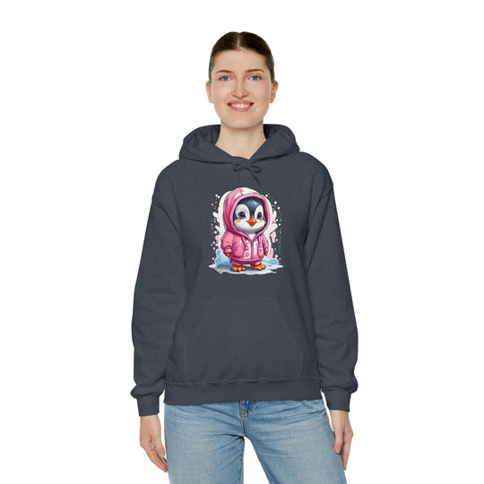 Penguin Unisex Heavy Blend™ Hooded Sweatshirt - Wave Fusions