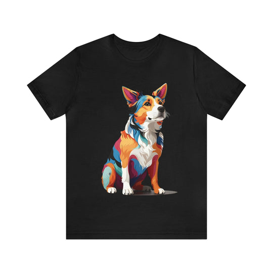 Sitting Dog Graphic Tee - Wave Fusions