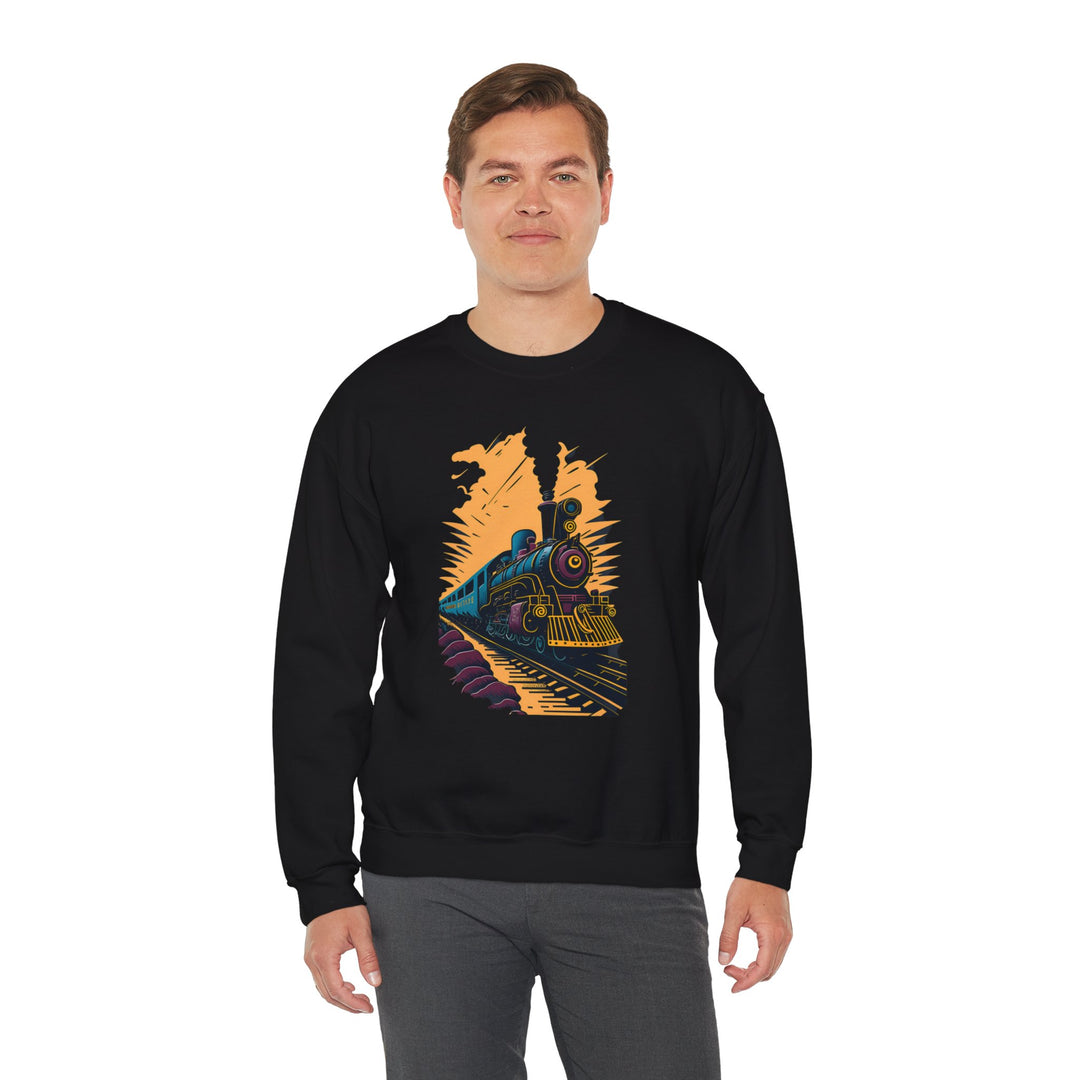 Vintage Train Railroad Journey Sweatshirt - Journey Through Time