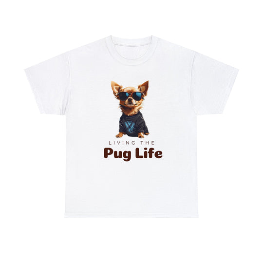 Pug Attitude T-shirt - Living The Pug Life