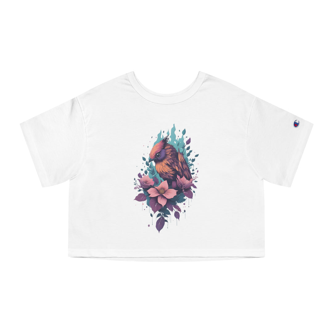 Bird Champion Women's Heritage Cropped T-Shirt - Wave Fusions