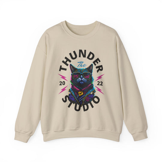 Thunder Studio Cat Sweatshirt - DJ Cat Vibe