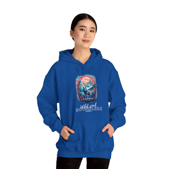 Wild Soul Endless Journey Hoodie - Mountain Wolf Spirit