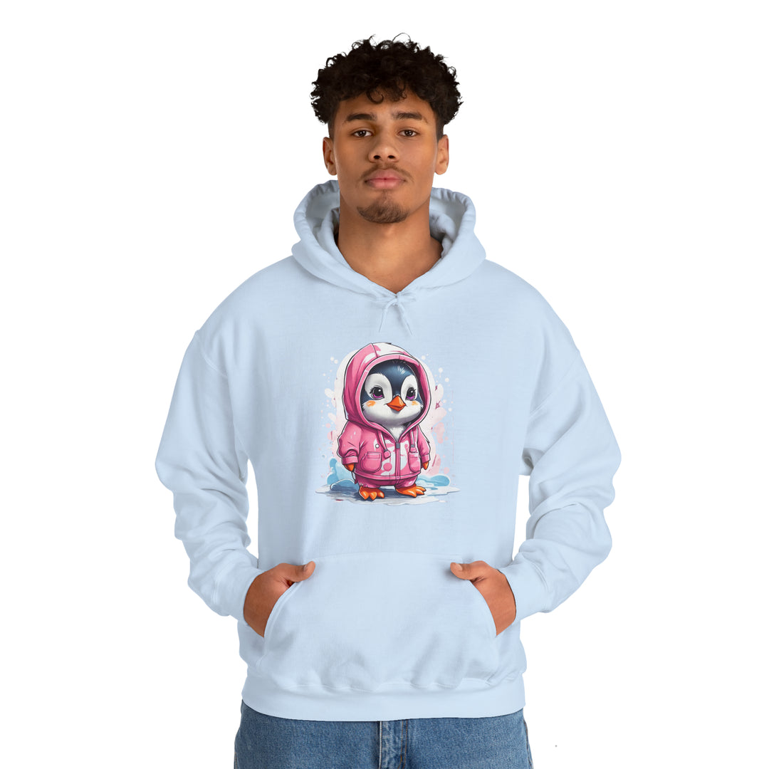 Penguin Unisex Heavy Blend™ Hooded Sweatshirt - Wave Fusions