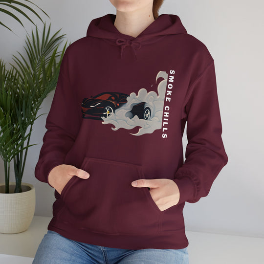 Smoke Chills Sports Car Hoodie - Modern Car Edition