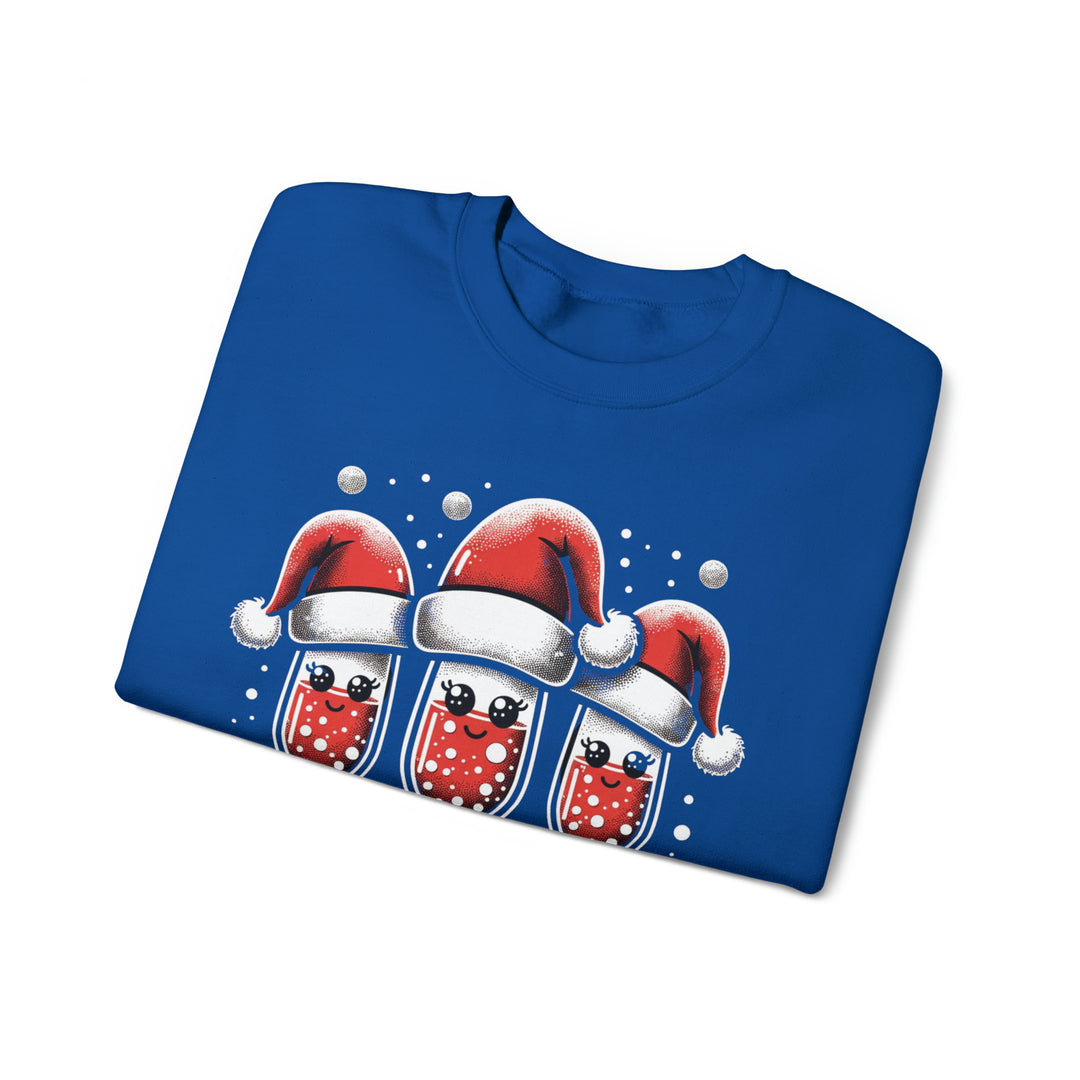 Santa's Toasty Cheers Unisex Sweatshirt - Wave Fusions